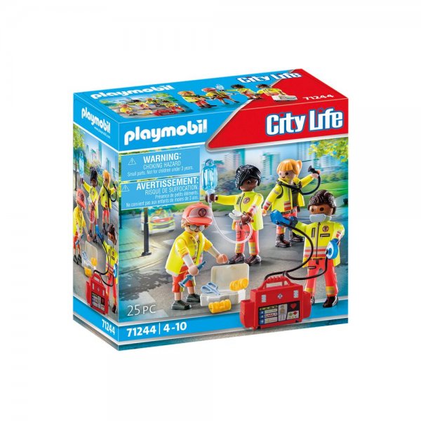PLAYMOBIL® City Life 71244 - Rettungsteam Spielfigurenset Playmobilfiguren Spielzeugfiguren