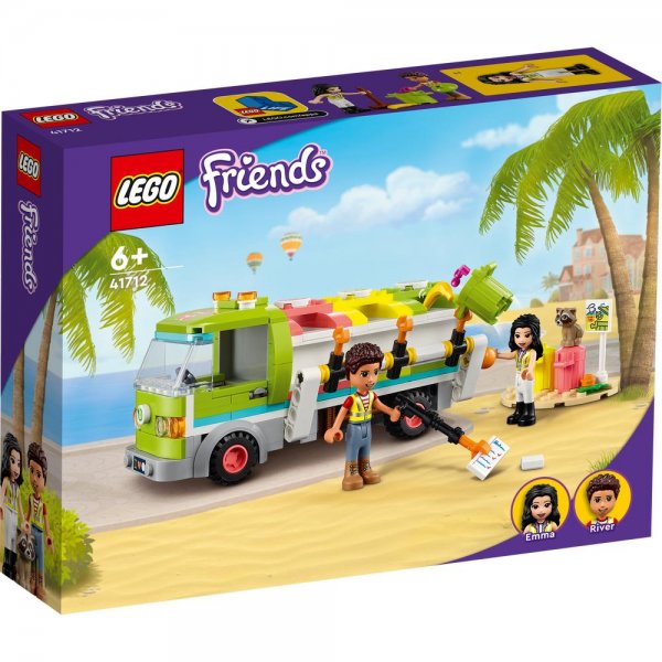 LEGO® Friends 41712 - Recycling-Auto Bauset faszinierender Spielzeug-Müllwagen
