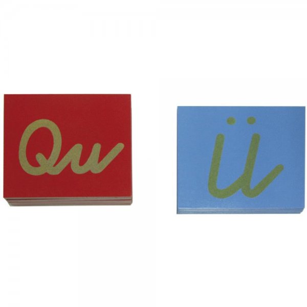 Montessori Sandpapiergroßbuchstaben kursiv 29 hölzerne Tastplatten Lernspielzeug