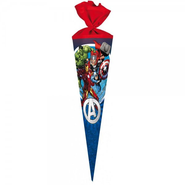 Nestler Schultüte Avengers 70cm rund Filzverschluss Zuckertüte Schulanfang Einschulung