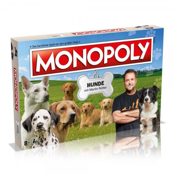 Winning Moves Monopoly Hunde Gesellschaftsspiel Brettspiel Familienspiel
