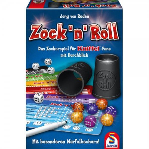 Schmidt Spiele 49320 Zock'n'Roll Würfelspiel Familienspiel Glücksspiel Einfach