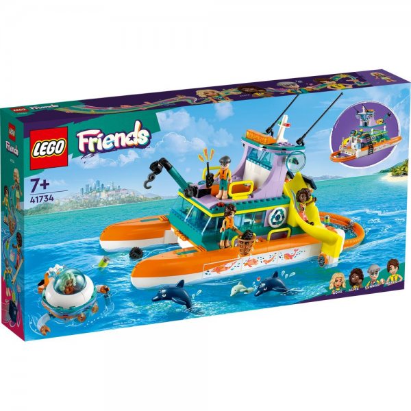 LEGO® Friends 41734 - Seerettungsboot Bauset Spielset für Kinder ab 7 Jahren