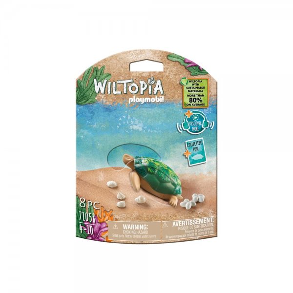 PLAYMOBIL® Wiltopia 71058 - Riesenschildkröte Spielfigur Spieltier aus nachhaltigem Material ab 4 Jahren