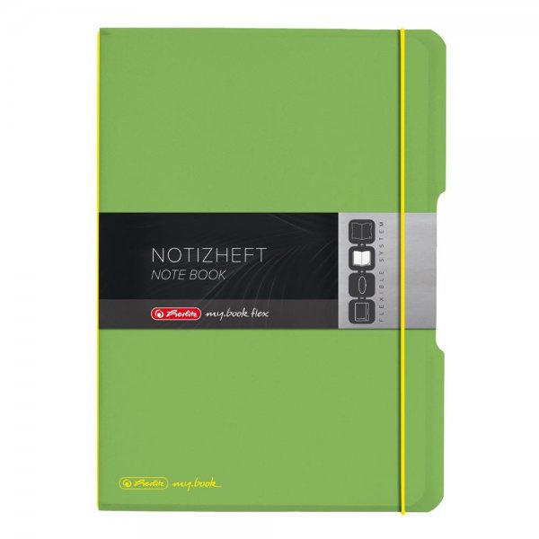 Herlitz 110493381 Notizheft flex Design, A5, 40 Blatt grün NEU