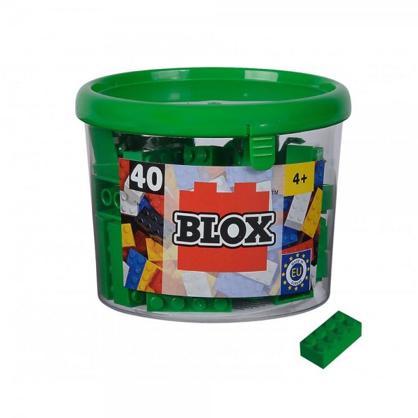 Simba Blox 40 8er Bausteine grün in Dose Klemmbausteine Konstruktionsspielzeug kompatibel