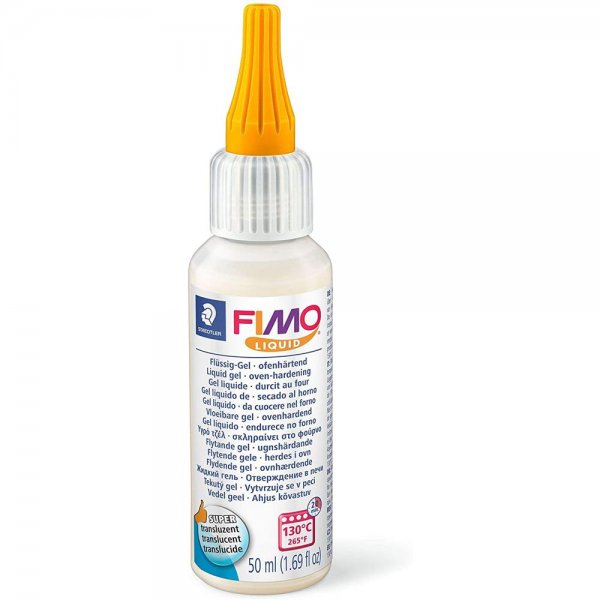 Staedtler FIMO Liquid Gel ofenhärtend fließfähig Kunststoff-Flasche 50 ml Farbe transluzent 8050-00