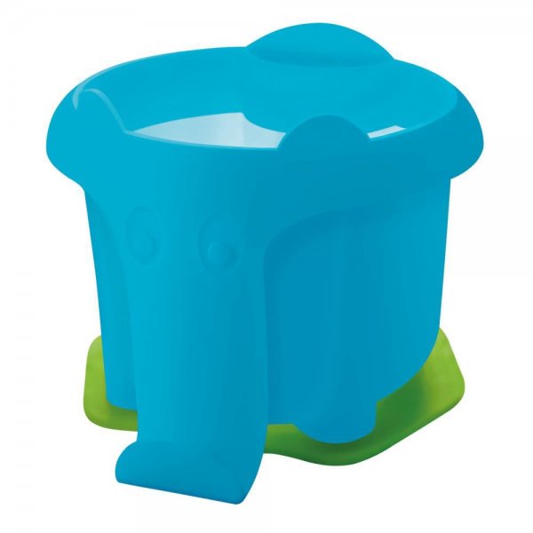 Pelikan Wasserbox Elefant Blau mit Pinselhalter Wasserkammer kippsicher für Farbkasten K12
