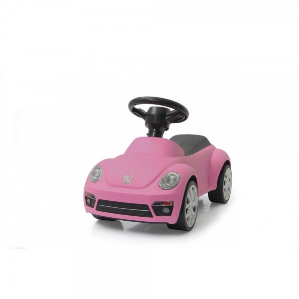 Jamara Rutscher VW Beetle pink Rutschauto Kippschutz Hupe am Lenkrad Kinderfahrzeug