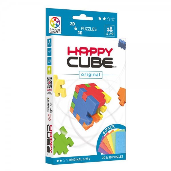Happy Cube Original 3D-Puzzle Würfelpuzzle Geduldsspiel Puzzlewürfel geeignet ab 6 Jahre