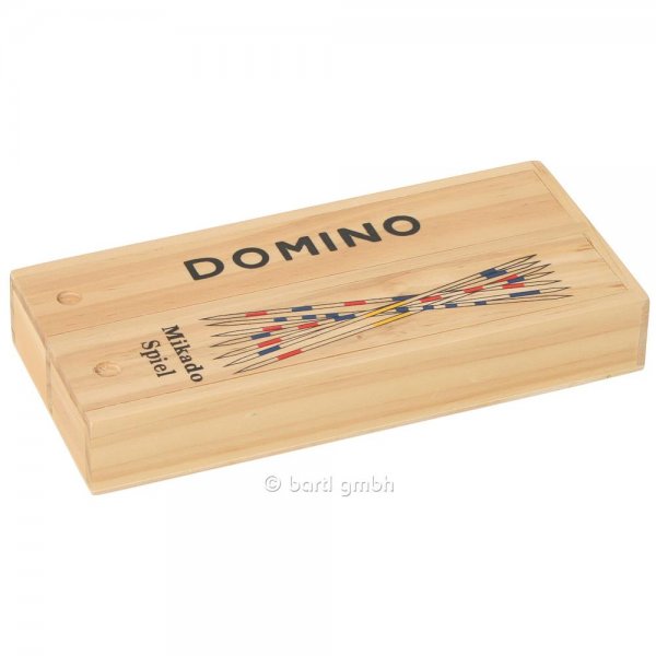 BARTL Domino/Mikado in Box, im Schiebedeckelkasten, NEU & OVP