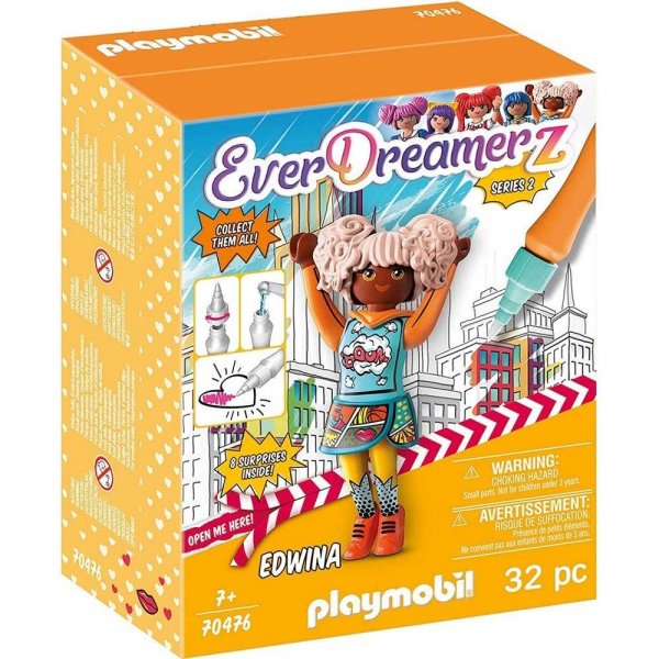 PLAYMOBIL- EverDreamerz 70476 Edwina - Comic World Mit PLAYMOBIL-Wasserstift Ab 7 Jahren