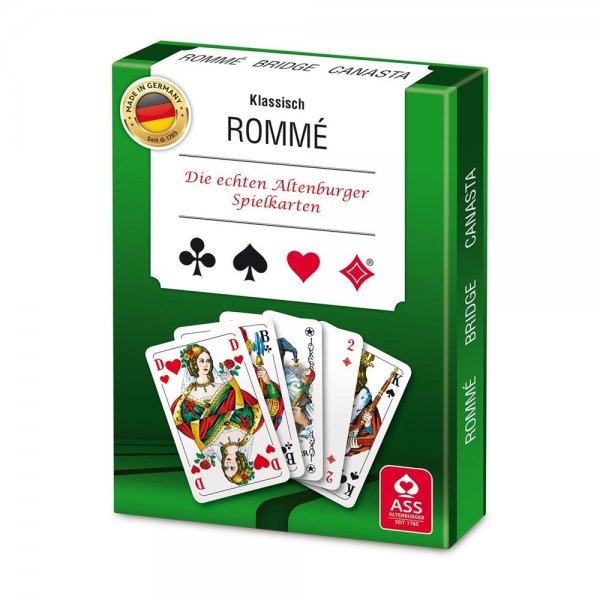 ASS Altenburger 22570071 - Kartenspiel Rommé in Stülpde