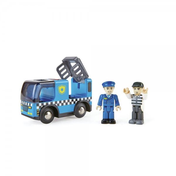 Hape E 3738 - Polizeiauto mit Sirene Eisenbahnwelt blau