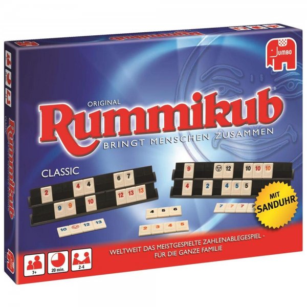 Jumbo 17571 - Original Rummikub Classic - mit Sanduhr