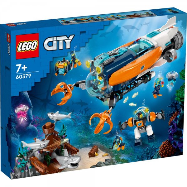 LEGO® City 60379 - Forscher-U-Boot Bauset Spielset für Kinder ab 7 Jahren