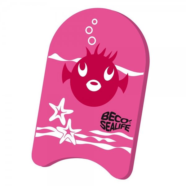 Beco Sealife Schwimmbrett 34 x 21 cm Pink Kickboard Schwimmlernboard Schwimmhilfe