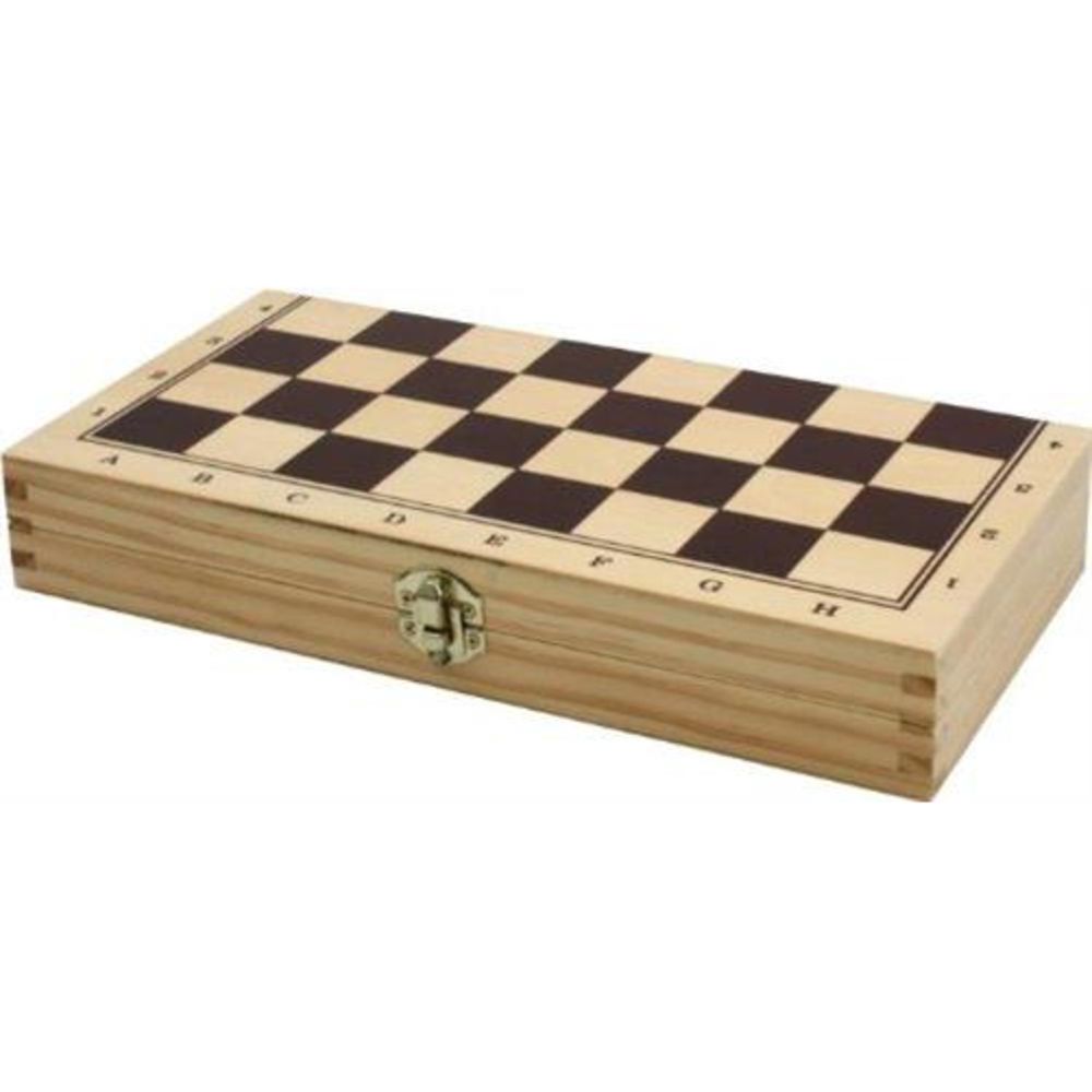 Bartl Spielbox Schach Dame Backgammon geprüftes Spielzeug aus Holz  Reisespiel 