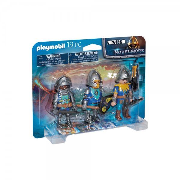 PLAYMOBIL® Novelmore 70671 - 3er Set Novelmore Ritter Spielfiguren Playmobilfiguren ab 4 Jahren