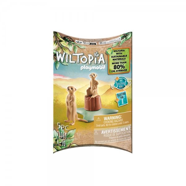 PLAYMOBIL® Wiltopia 71069 - Erdmännchen Spielfigur Spieltier aus nachhaltigem Material ab 4 Jahren