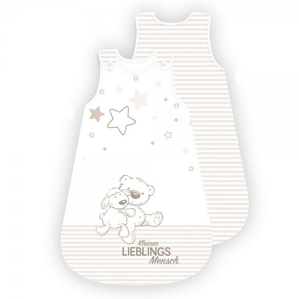 Herding kleiner Lieblingsmensch Baby Schlafsack 110x45 cm beige Baumwolle Polyesterfüllung