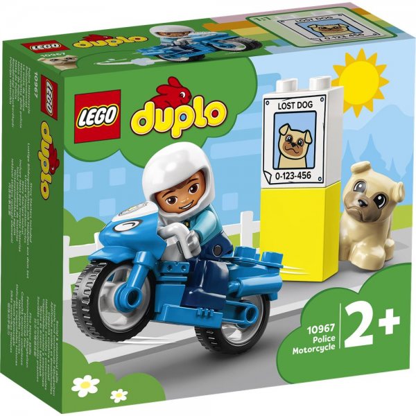 LEGO® DUPLO® 10967 - Polizeimotorrad Polizei-Spielzeug für Kleinkinder ab 2 Jahre