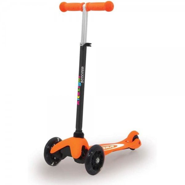 Jamara KickLight Scooter orange höhenverstellbar leuchtende Räder Hinterradbremse