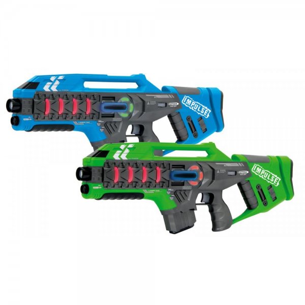 Jamara Impulse Laser Gun Rifle Set blau/grün Outdoorspielzeug Spielzeugwaffen