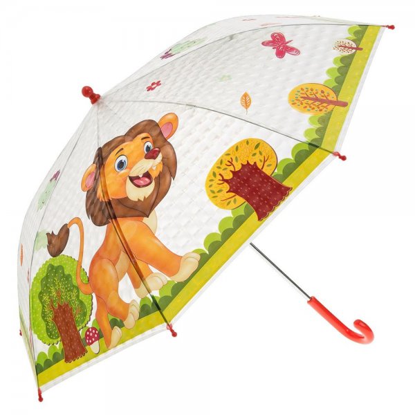 Idena Kinderregenschirm Löwe Kinderschirm Stockschirm für Jungen und Mädchen