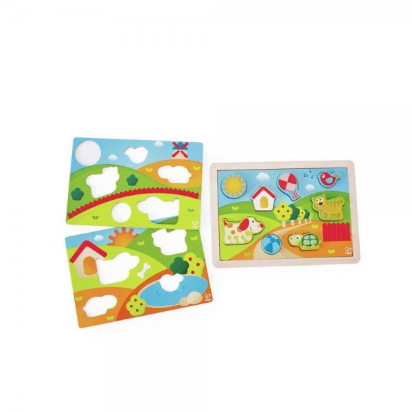 Hape E1601 - Pepe & Friends Sonnental Puzzle Kinderpuzzle Babypuzzle