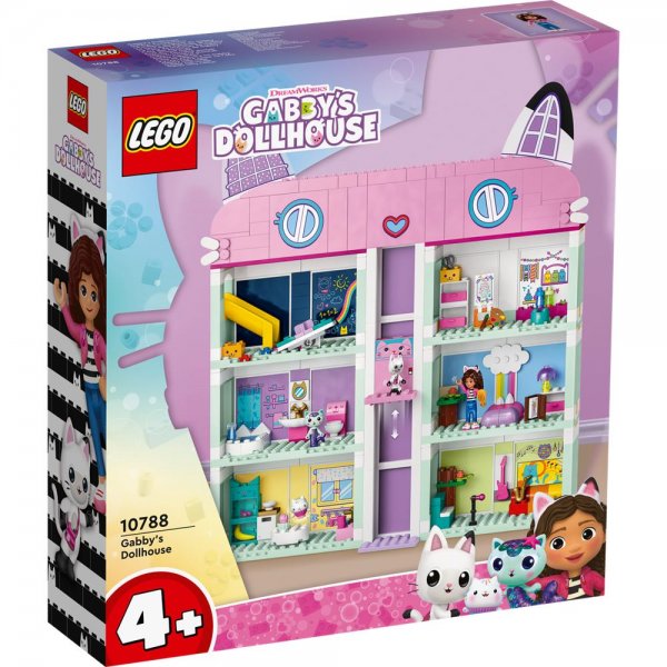 LEGO® Gabby's Dollhouse 10788 - Gabbys Puppenhaus detailreiches Haus mit 8 Zimmern ab 4 Jahren
