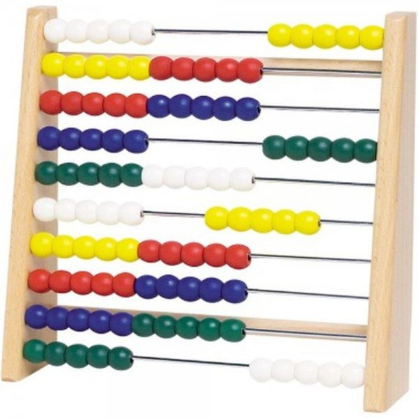 Goki Abacus Rechenrahmen Lernspielzeug Rechnenschieber Lernspiel mit Holzperlen