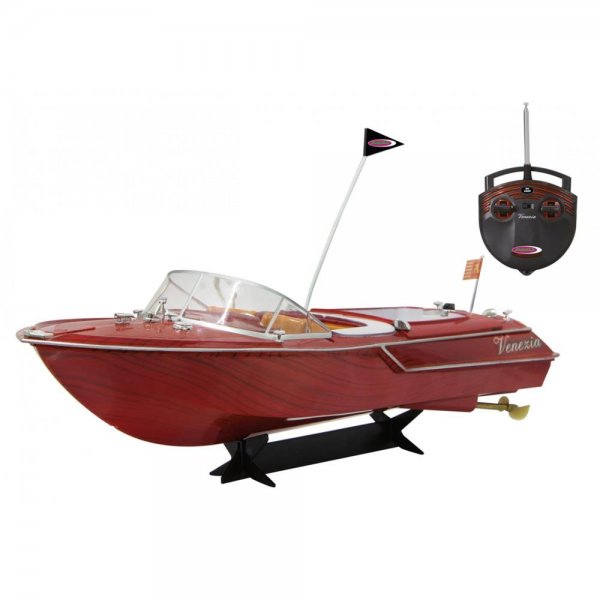 Jamara Venezia 2 Kanal 40MHz RC Boot Holzoptik Ferngesteuertes Rennboot mit Funksteuerung