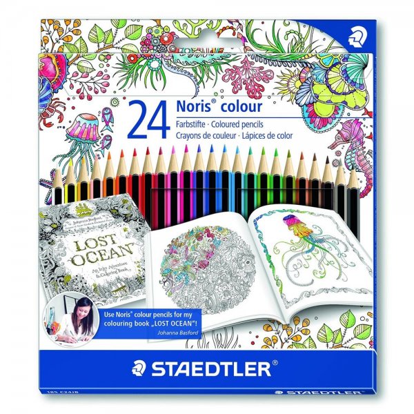 Staedtler 185 C24JB - Buntstifte Noris colour Set 24 Exklusive Edition Basford
