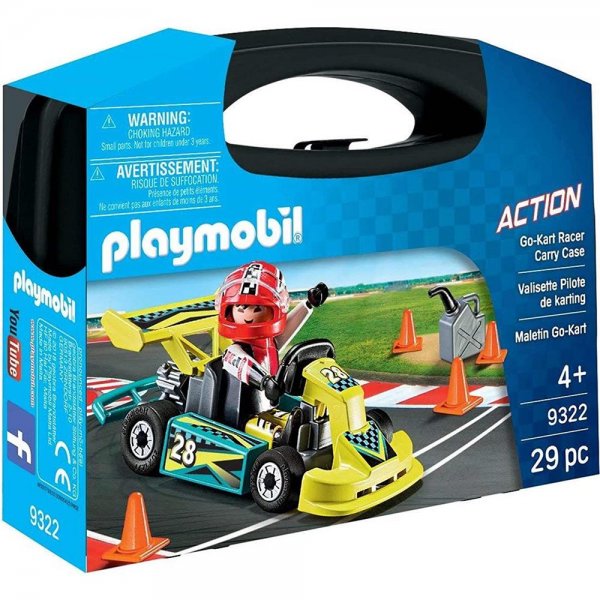 Playmobil Go Kart Racer im Spielkoffer mit Spielfigur Rennwagen