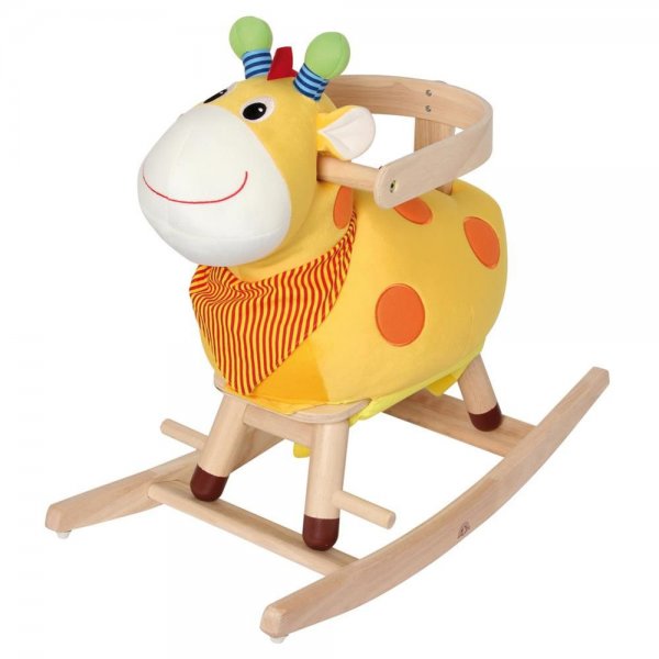 Wonderworld Schaukel-Giraffe Gelb Schaukeltier Kleinkindspielzeug Schaukelspielzeug
