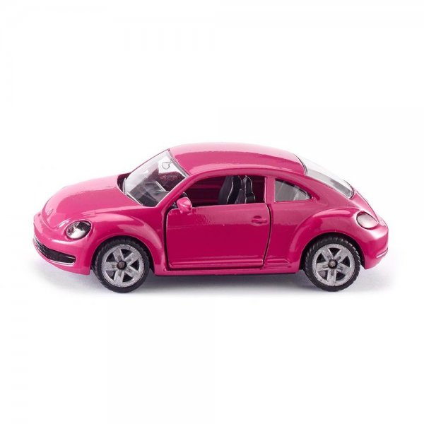 Siku 1488 VW The Beetle pink Öffenbare Türen mit Blumen-Aufklebern Spielzeugauto Fahrzeug
