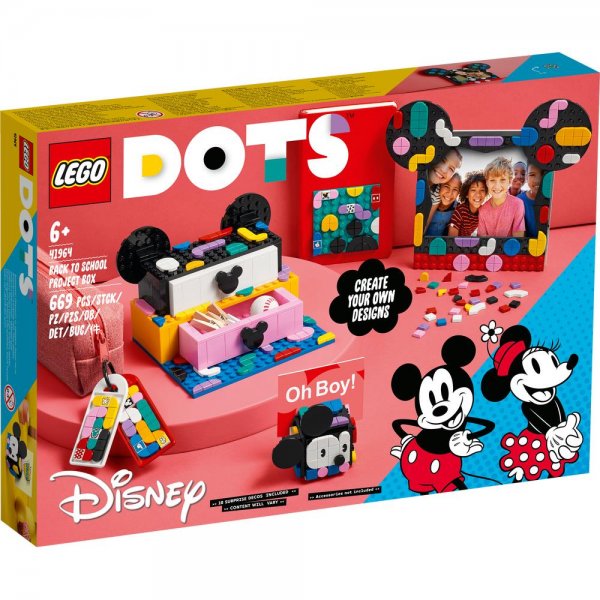 LEGO® DOTS 41964 - Micky & Minnie Kreativbox zum Schulanfang Kreativset Accessoires Selbergestalten