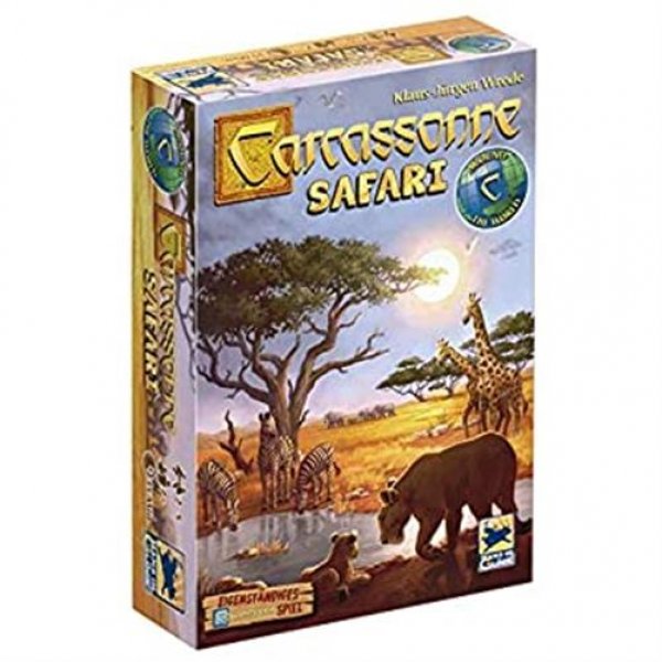 Asmodee ASM Carcassonne Safari Brettspiel Familienspiel Aufbau Spiel kompetitiv Gesellschaftsspiel