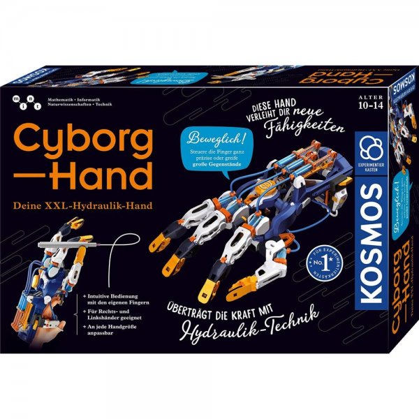 Kosmos 620844 Cyborg-Hand - hydraulische Roboter-Hand größenverstellbar auch für Linkshänder
