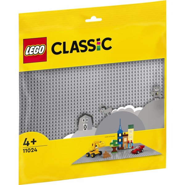 LEGO® Classic 11024 - Graue Bauplatte quadratische Grundplatte mit 48x48 Noppen für Konstruktionen
