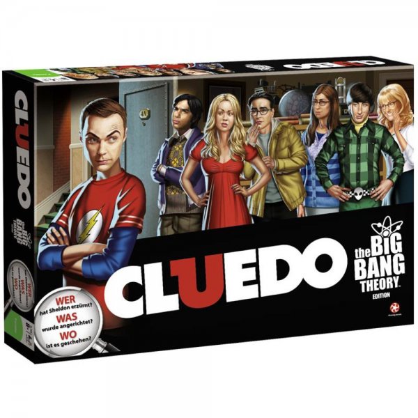 CLUEDO The Big Bang Theory Brettspiel Familienspiel Gesellschaftsspiel Detektivspiel ab 8 Jahre