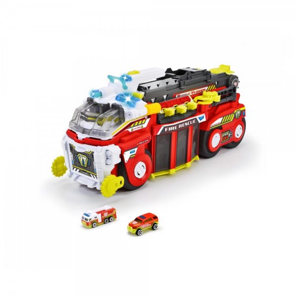 Dickie Toys Feuerwehrauto 55 cm Rescue Hybrids für Kinder mit Wasser-Spritzfunktion