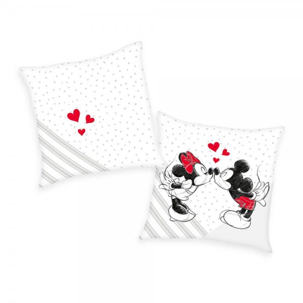 Herding Disney's Mickey & Minnie Soft Velboa Kissen 40/40 cm