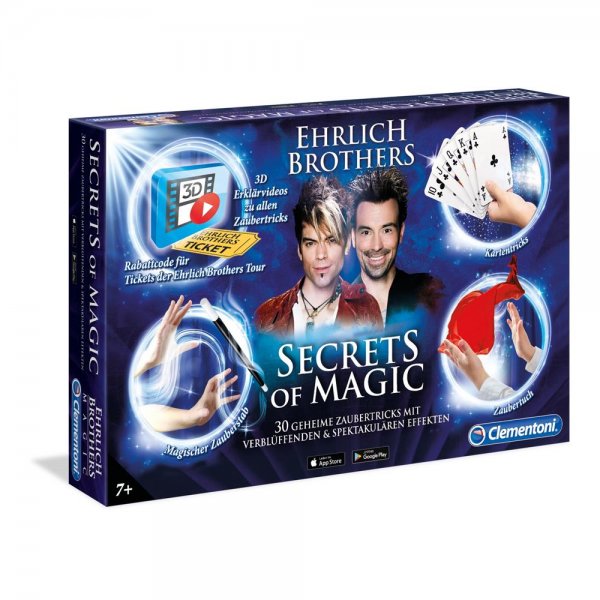 Clementoni Ehrlich Brothers Secrets of Magic Zauberkasten Zaubertricks Set Kinder