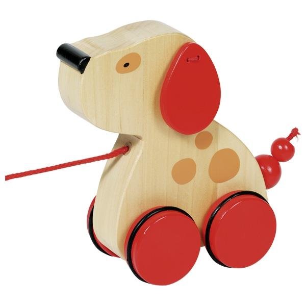 Goki Ziehtier Hund Luhna Holzspielzeug Nachziehtier Kinderspielzeug Kleinkind