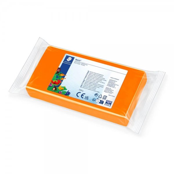 Staedtler Noris orange 1000g Plastilin-Knete Kinderknete Basisknete Modelliermasse Knetmasse
