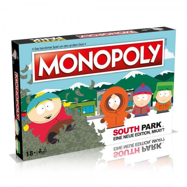 Winning Moves Monopoly Southpark Gesellschaftsspiel Brettspiel für Erwachsene