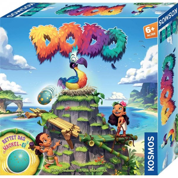 Kosmos 697945 Dodo - Rettet das Wackel-Ei, rasantes Brettspiel für Kinder ab 6 Jahre 2 -4 Spieler