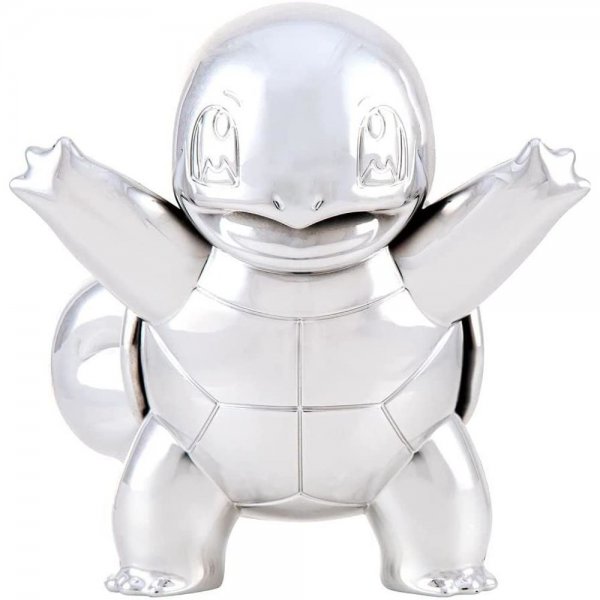 Boti Pokemon Battle Figur Schiggy 7,6 cm Silber 25th Celebration Jubiläumsfigur Dekofigur Squirtle